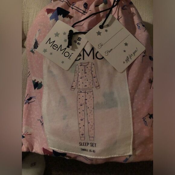 New Women's Holiday Winter Pajamas Ski Chalet Set Small 6-8 Sleep Set In a Bag - Picture 6 of 9